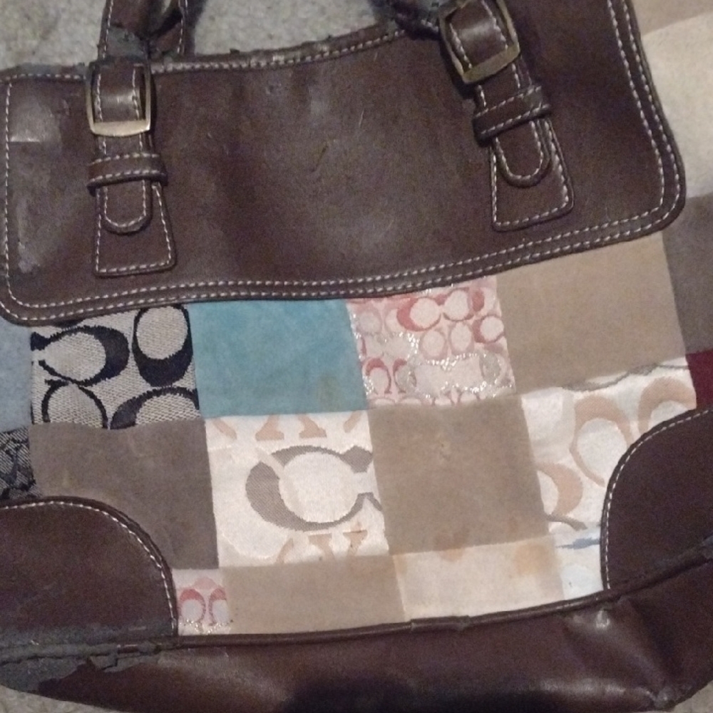 Patchwork Leather Tote Bag